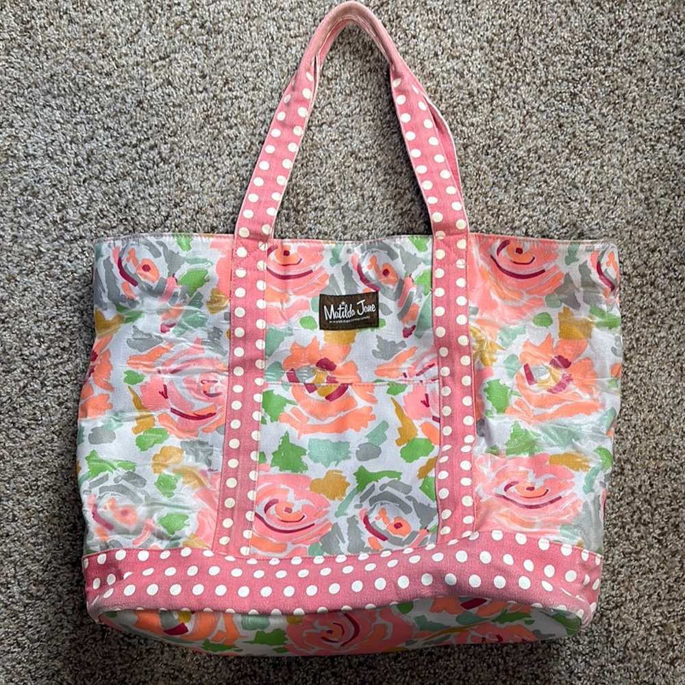 Matilda Jane Pink Floral Tote Bag